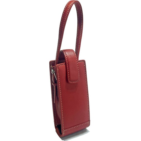 Coach Handbags - Coach Red Leather Mini Case Vintage